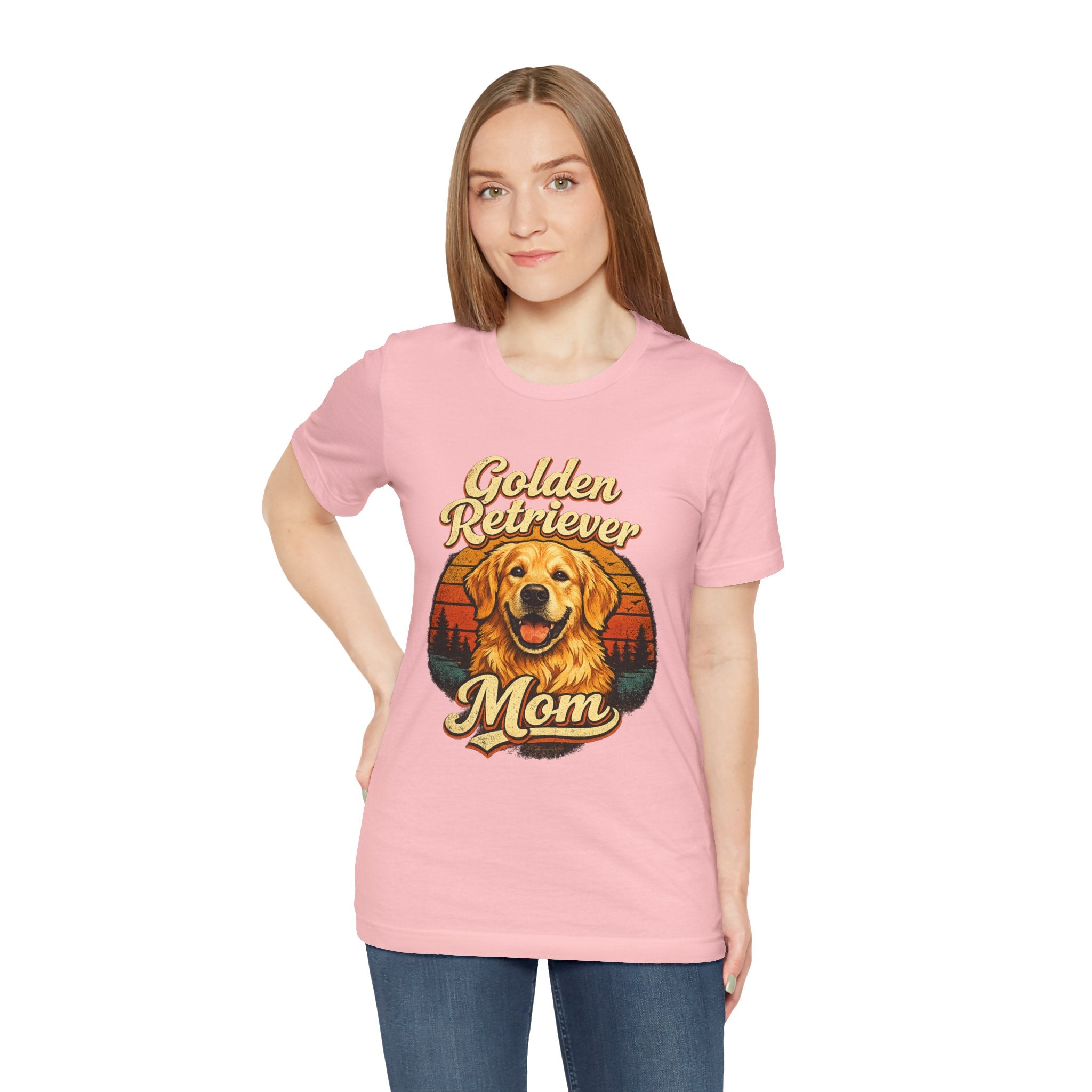 Golden Retriever Mom T-Shirt — Retro Dog Mom Tee