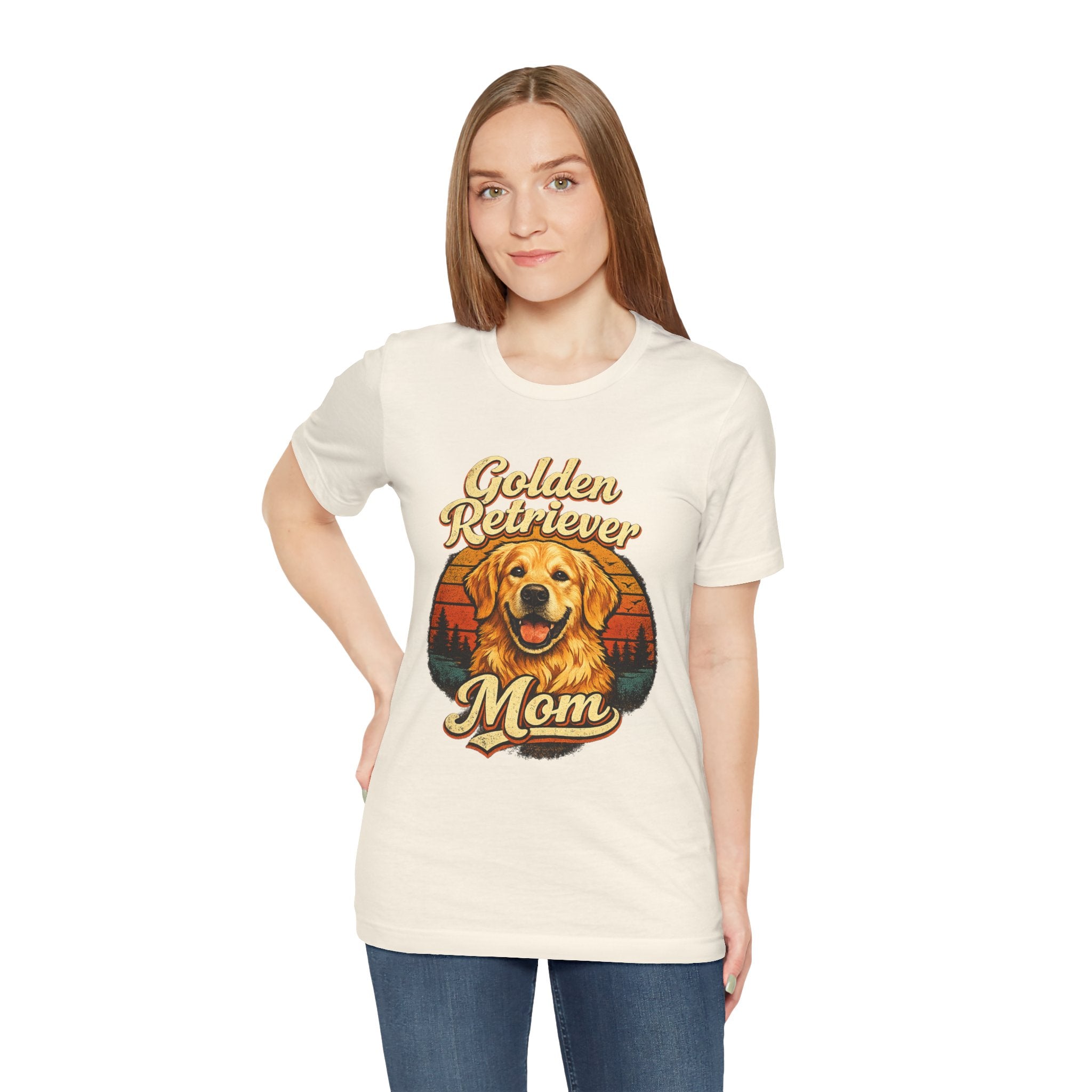 Golden Retriever Mom T-Shirt — Retro Dog Mom Tee