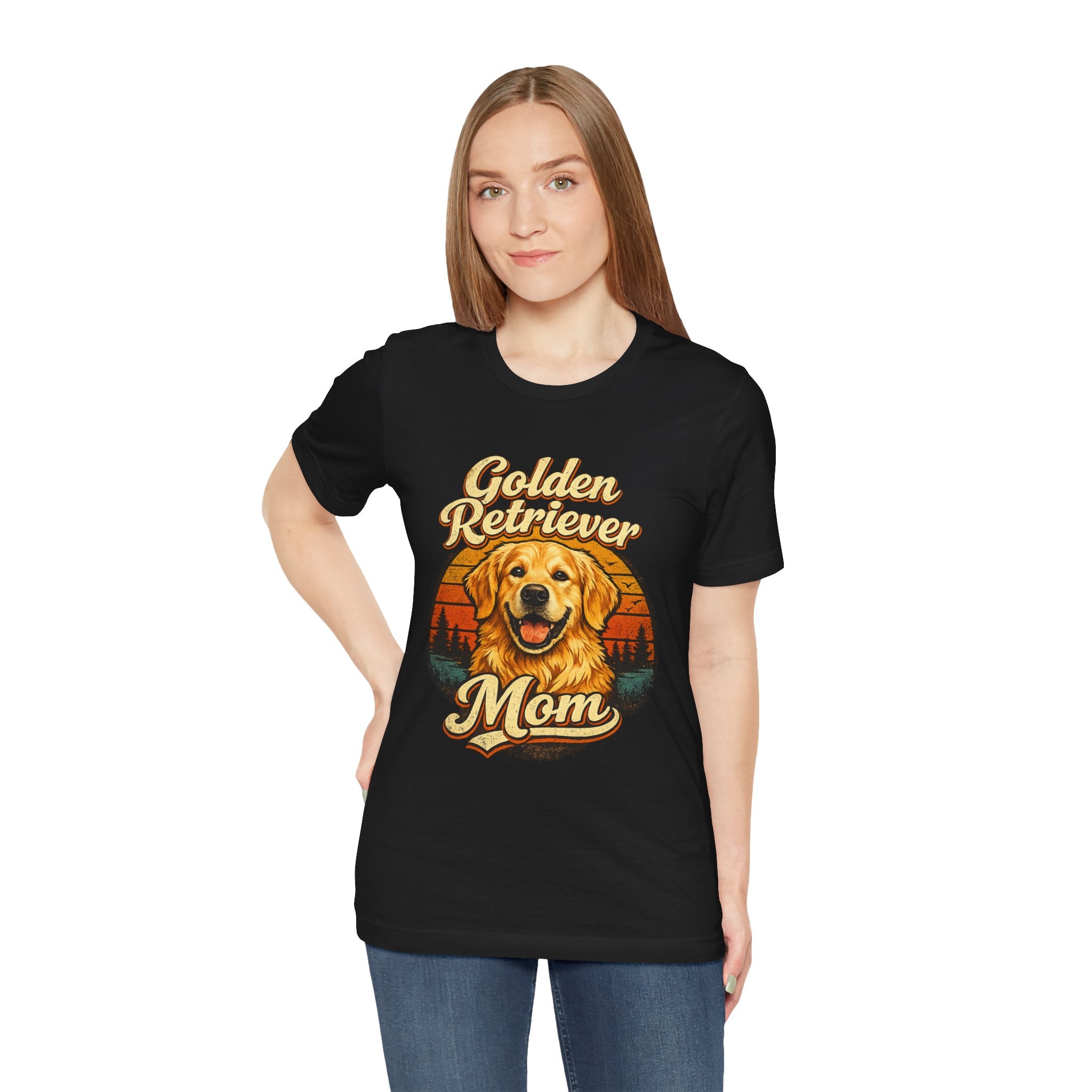 Golden Retriever Mom T-Shirt — Retro Dog Mom Tee
