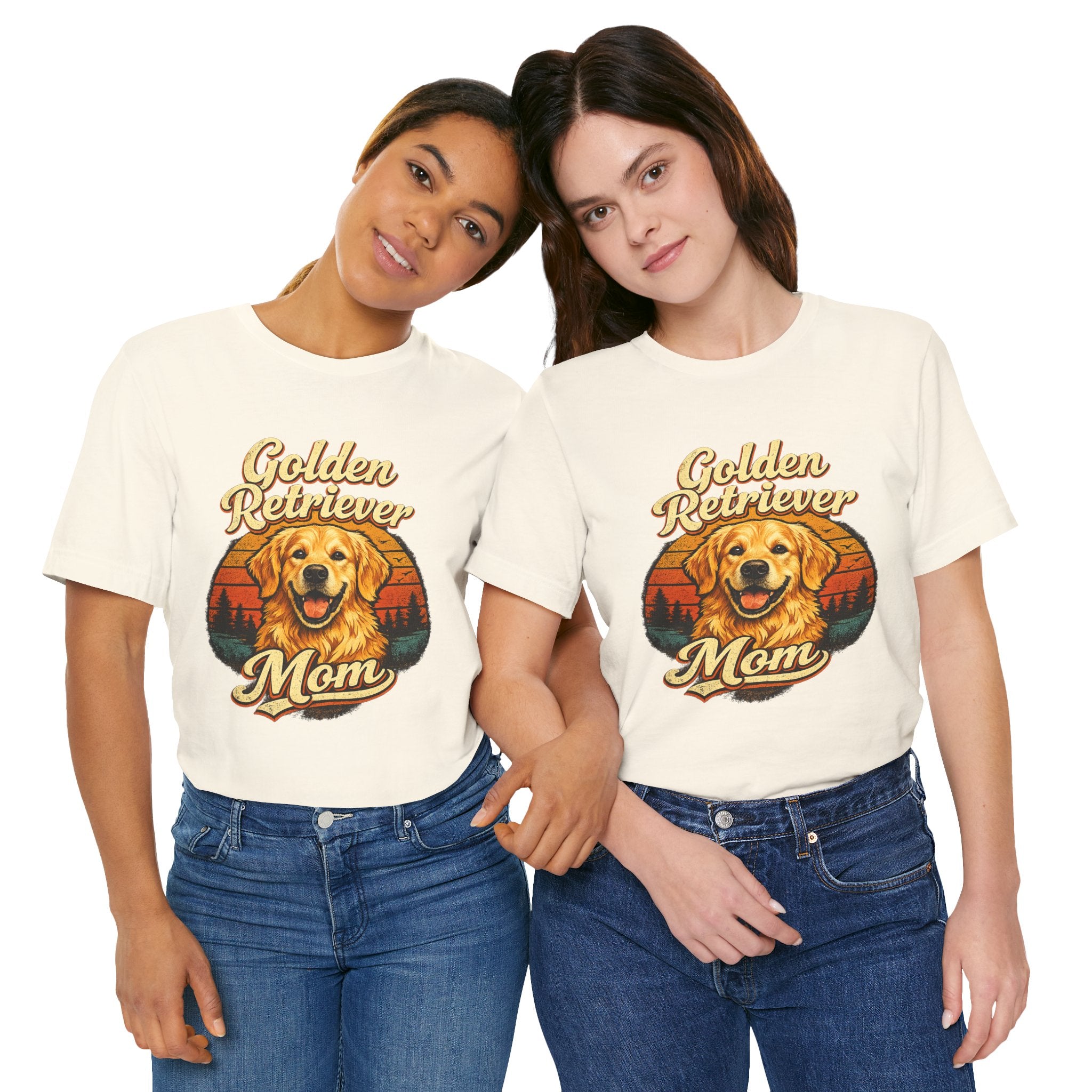Golden Retriever Mom T-Shirt — Retro Dog Mom Tee