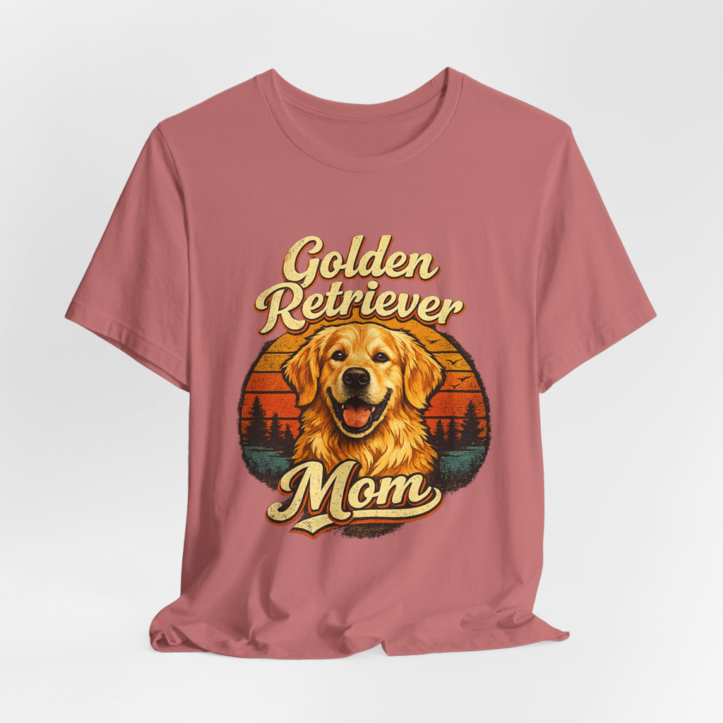 Golden Retriever Mom T-Shirt — Retro Dog Mom Tee