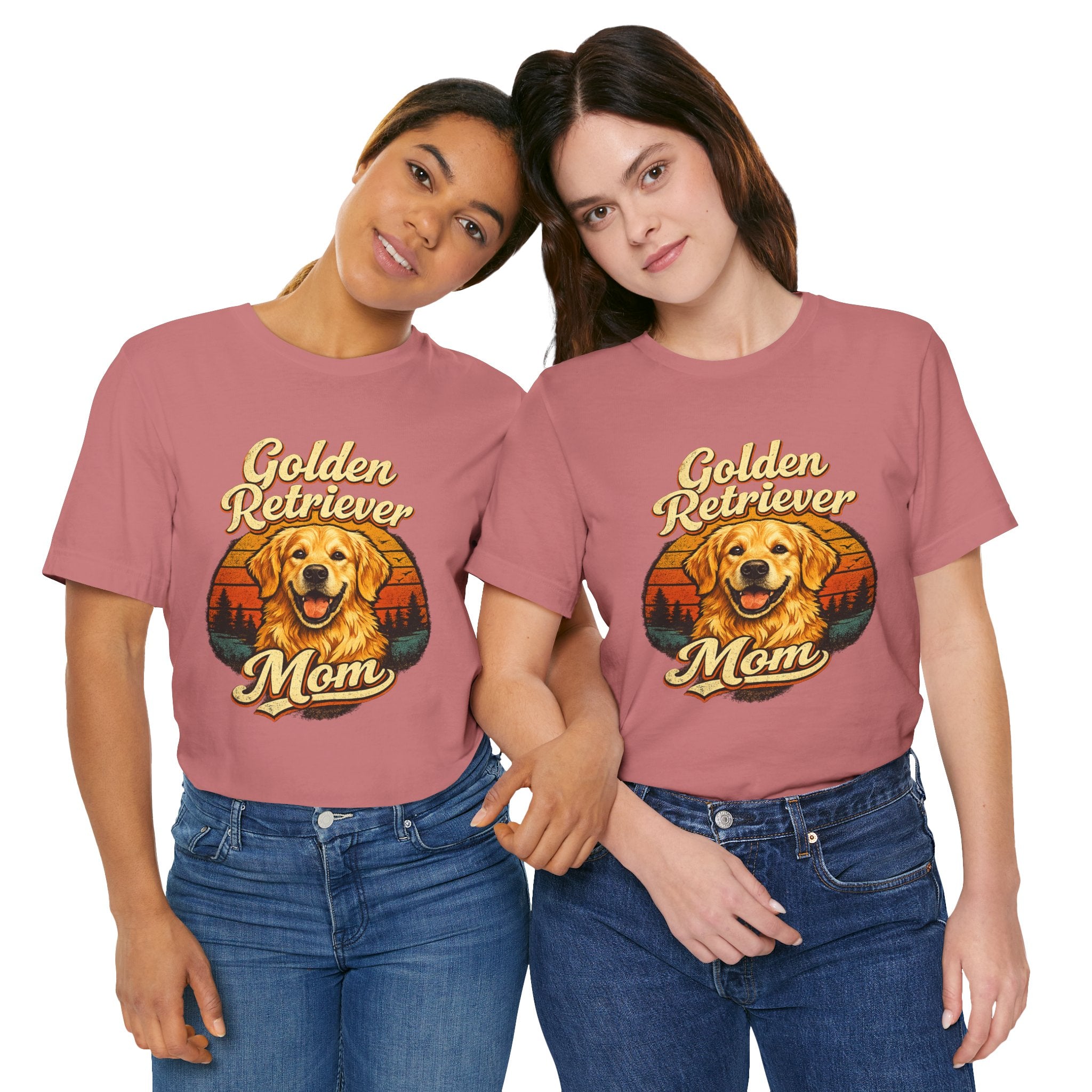 Golden Retriever Mom T-Shirt — Retro Dog Mom Tee