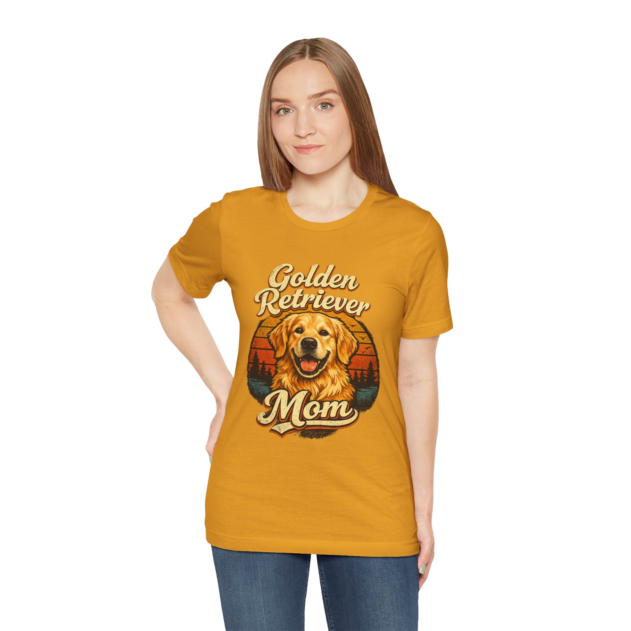 Golden Retriever Mom T-Shirt — Retro Dog Mom Tee