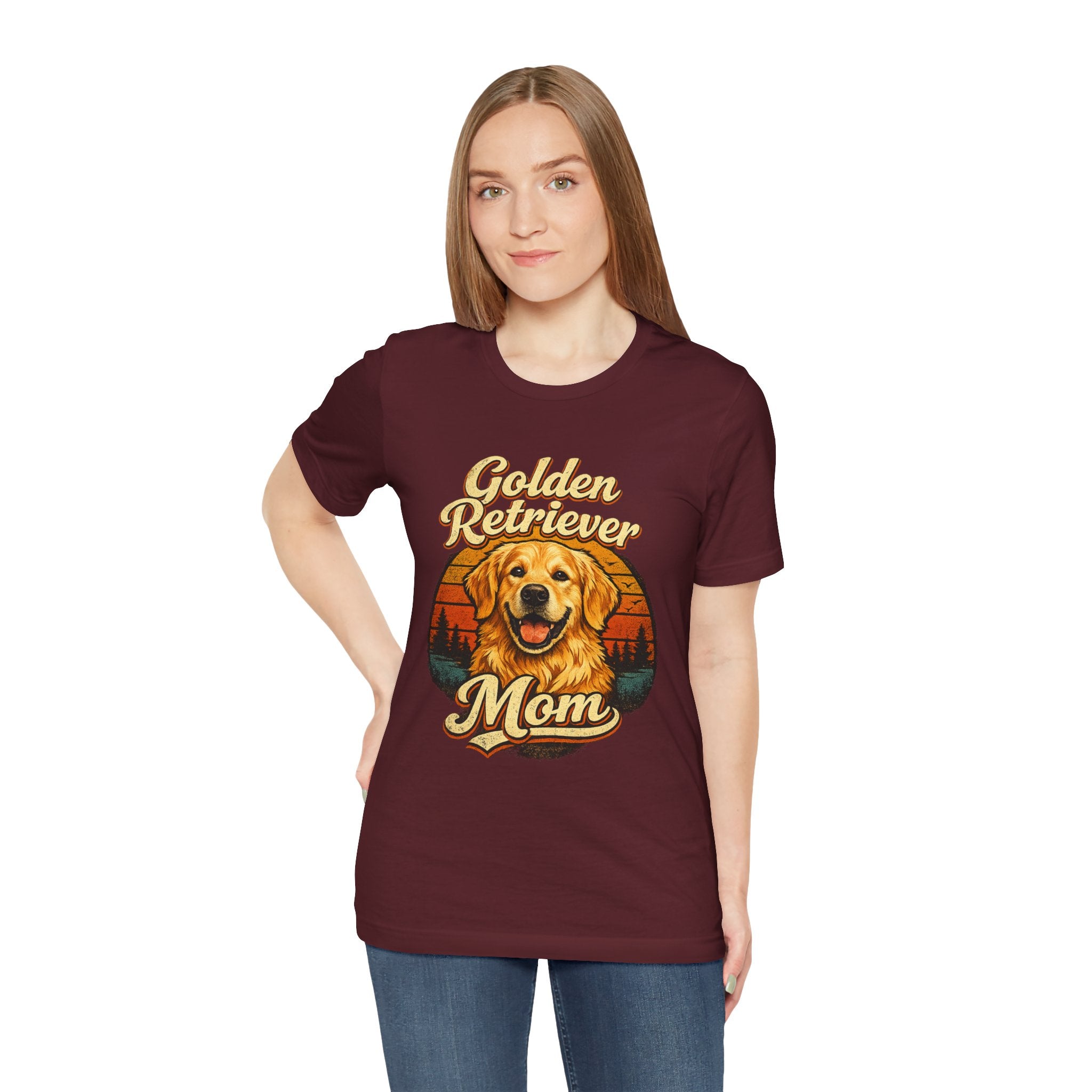 Golden Retriever Mom T-Shirt — Retro Dog Mom Tee