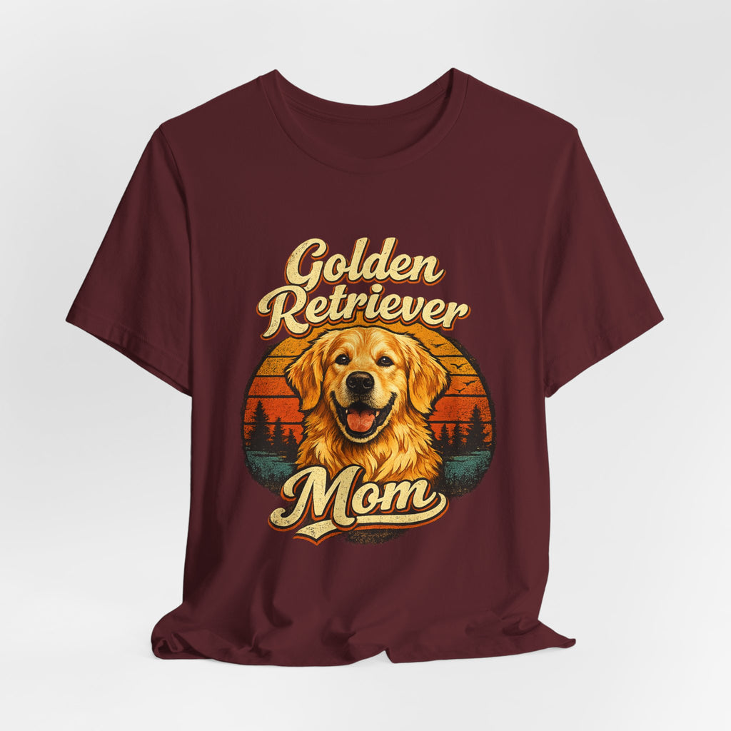 Golden Retriever Mom T-Shirt — Retro Dog Mom Tee